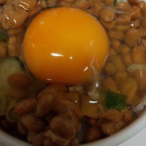 納豆&卵かけご飯